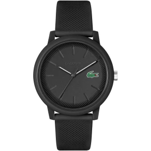 Montre Lacoste Noir, Unisexe, Bracelet en Silicone