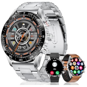 Montre Connectée, Appel Bluetooth, Montre Podomètre, Moniteur de Fréquence Cardiaque