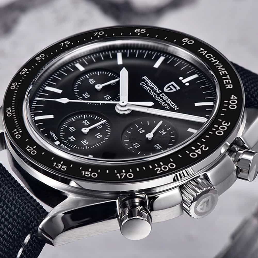 Pagani Montre de Sport décontracté pour Homme, chronographe à Quartz Japonais – Image 2