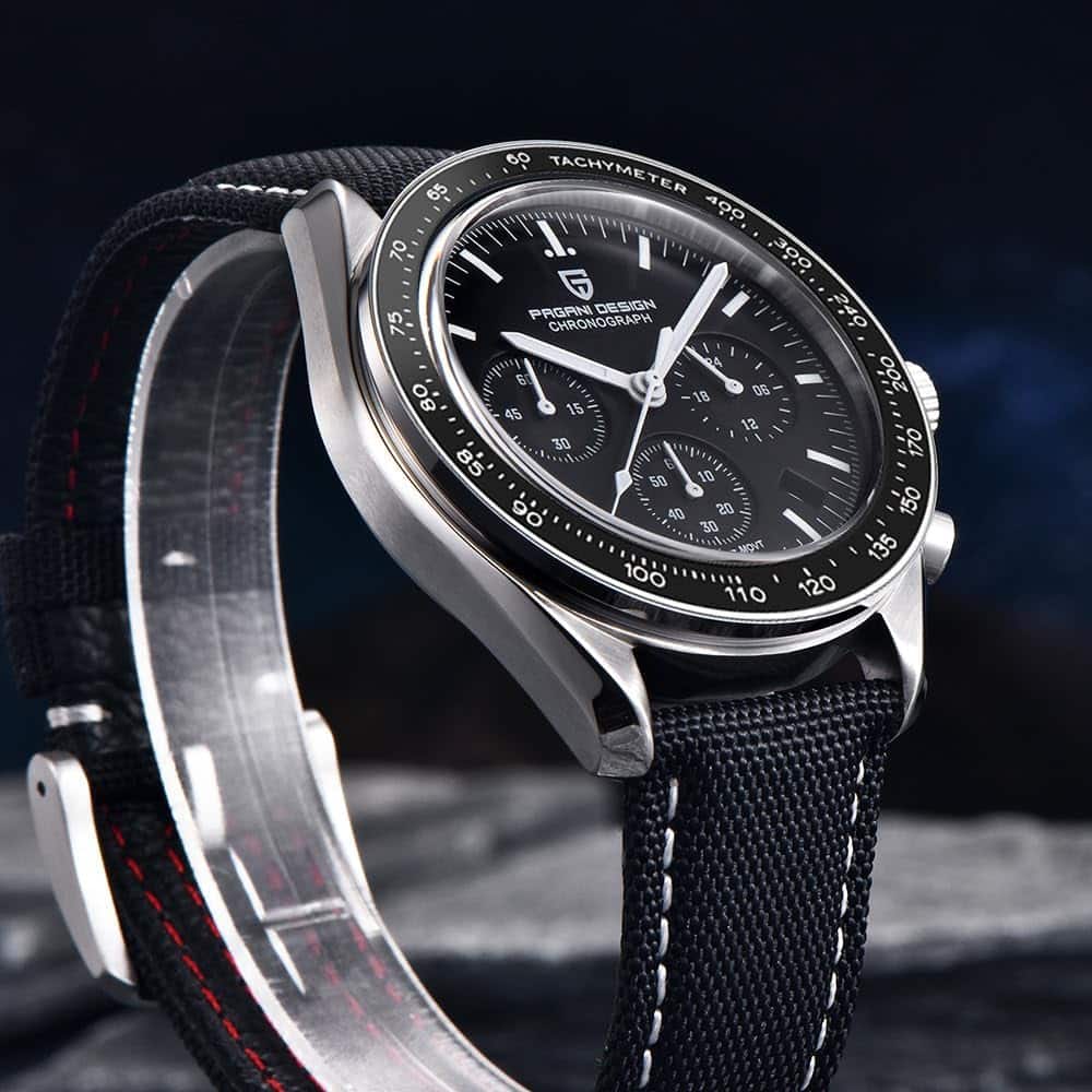 Pagani Montre de Sport décontracté pour Homme, chronographe à Quartz Japonais – Image 4