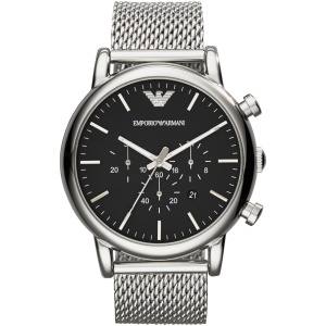 Emporio Armani Men's Chronograph, Stainless Steel Watch, 46mm Case Size