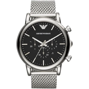Emporio Armani Men's Chronograph, Stainless Steel Watch, 46mm Case Size