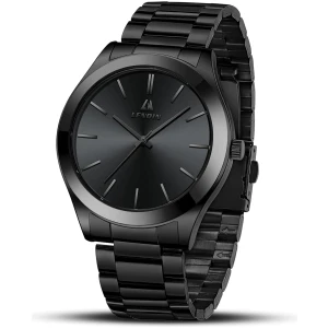 LN LENQIN Montre Homme Montres en Acier Inoxydable pour Hommes Montres-Bracelets pour Hommes étanches Montre à Quartz analogique Montres de Mode pour Hommes Entreprise de Mode Montres de créateurs