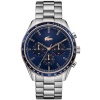 Lacoste Montre Chronographe à Quartz pour Homme Collection Boston avec Bracelet en Acier Inoxydable ou en Cuir, Disponible en Plusieurs Couleurs
