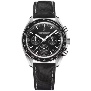 Pagani Design 1701 Montre chronographe Professionnelle pour Homme Mouvement à Quartz Japonais VK63 Lune en Acier Inoxydable 100 m Étanche Montre de Sport décontracté Date