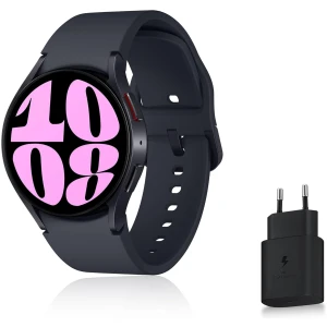 Samsung Galaxy Watch6 Montre Connectée avec Chargeur, Suivi de Santé, Suivi Sportif, Bluetooth, 40mm, Graphite, Exclusivité Amazon Version FR