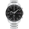 Tommy Hilfiger Montre Analogique Multifunction à Quartz pour Homme avec Bracelet en Acier Inoxydable Argenté - 1791835