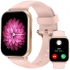 Montre connectée femme avec appel Bluetooth et IP68 rose