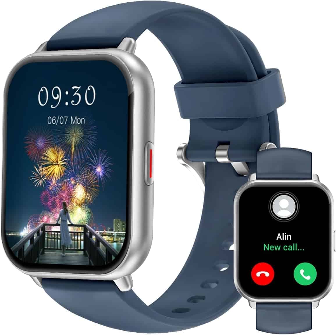 Montre connectée IP68 avec appel Bluetooth, cardio et oxymètre