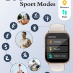 Montre connectée avec appel Bluetooth, IP68 et cardio - vue 4