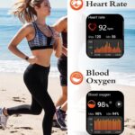 Montre connectée avec appel Bluetooth, IP68 et cardio - vue 5