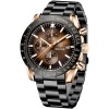 Montre homme étanche analogique quartz chronographe lumineux grand cadran