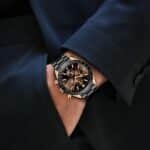 Montre homme étanche analogique quartz chronographe lumineux grand cadran - vue 4