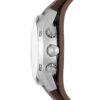 Montre homme Coachman chronographe quartz acier 45mm cuir - vue 3