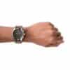 Montre Coachman homme chronographe quartz acier 45mm cuir - vue 6