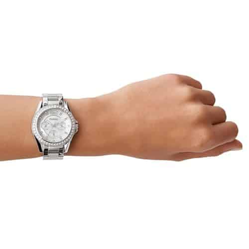 Montre femme Riley quartz multifonctions, boîtier acier inoxydable or rose 38 mm - vue 5
