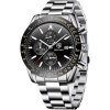 Montre homme chronographe quartz étanche, grand cadran classique