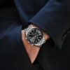 Montre homme chronographe quartz étanche, grand cadran classique - vue 4