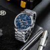 Montre homme chronographe étanche avec date et grand cadran - vue 5