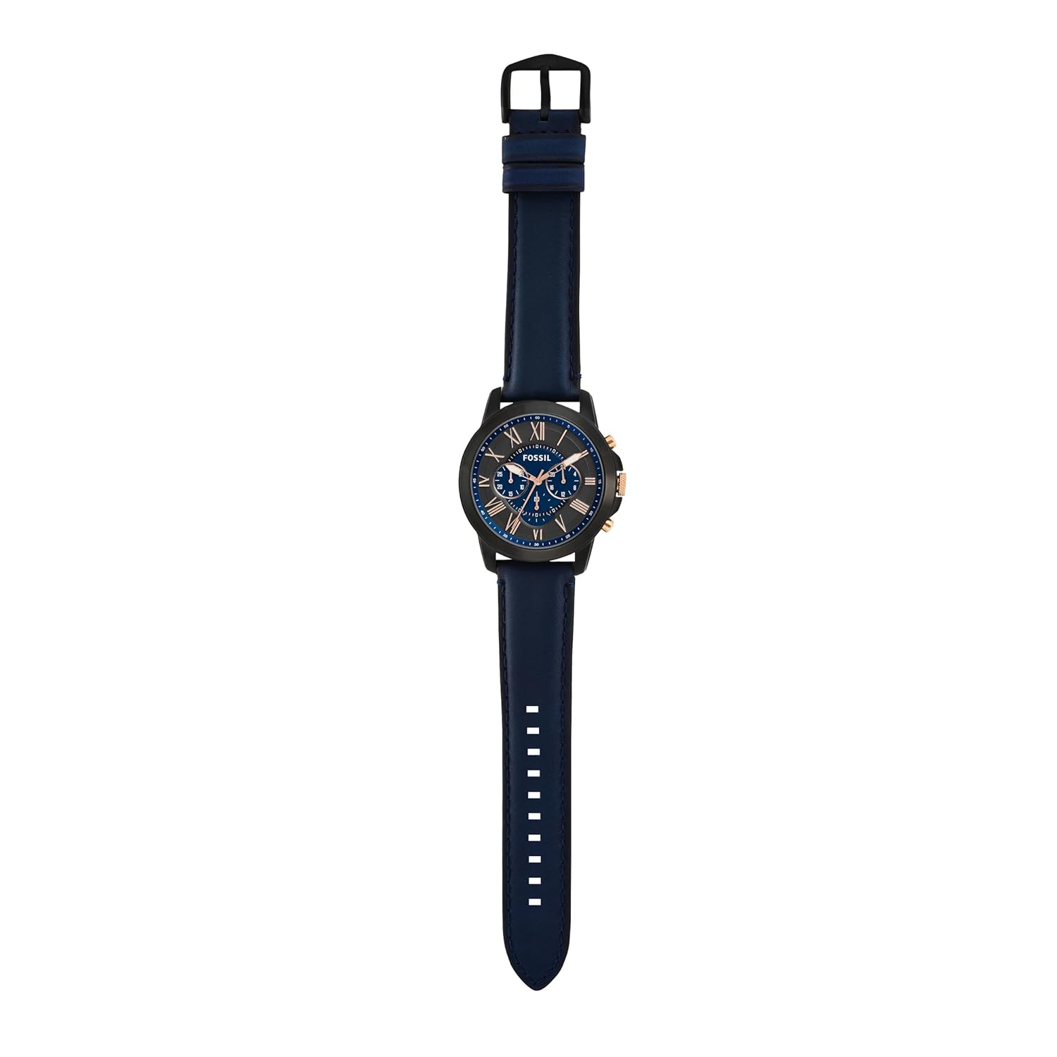 Montre homme Grant 44mm chronographe quartz bracelet cuir - vue 4