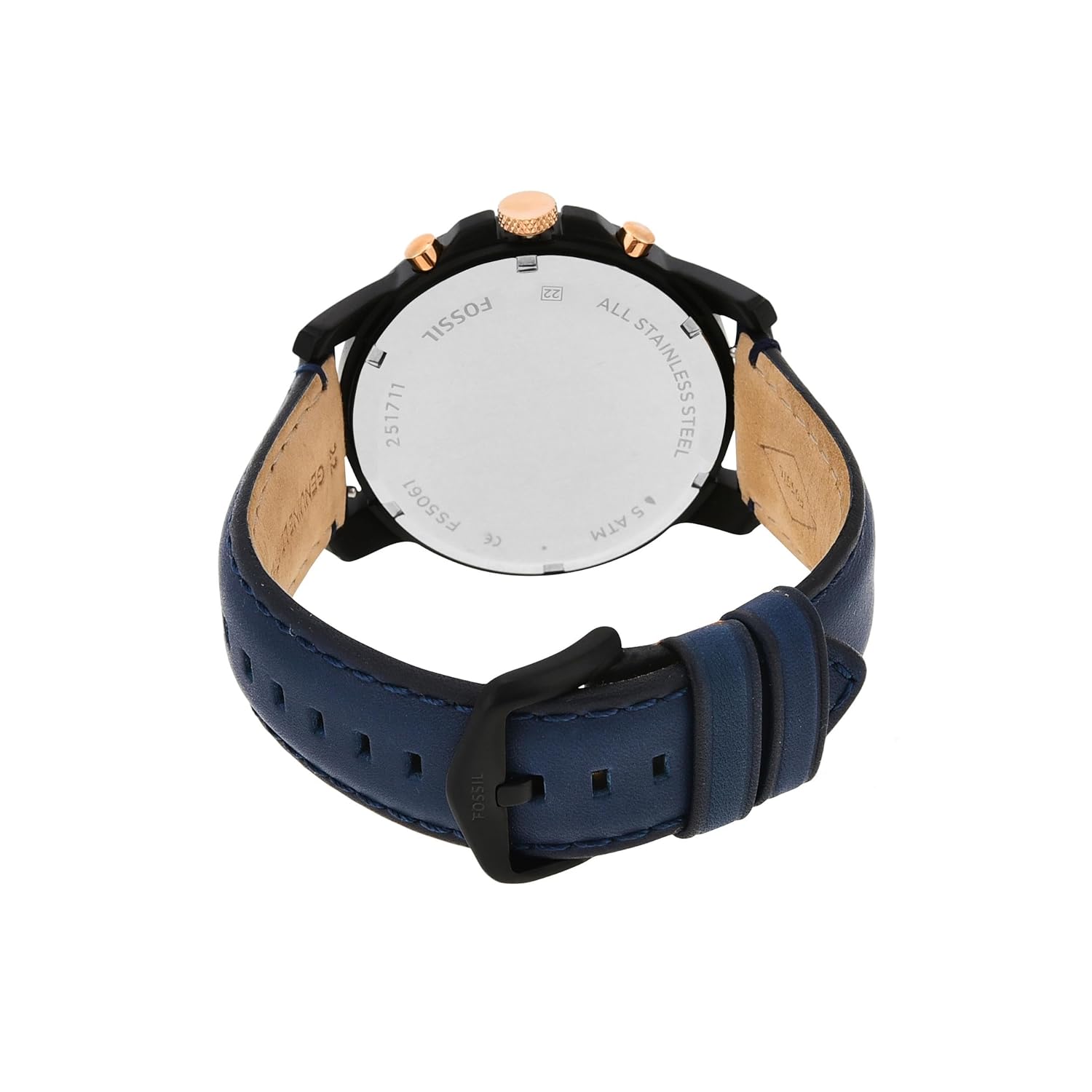 Montre homme Grant 44mm chronographe quartz bracelet cuir - vue 5