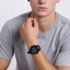 Montre homme Grant 44mm chronographe quartz bracelet cuir - vue 6