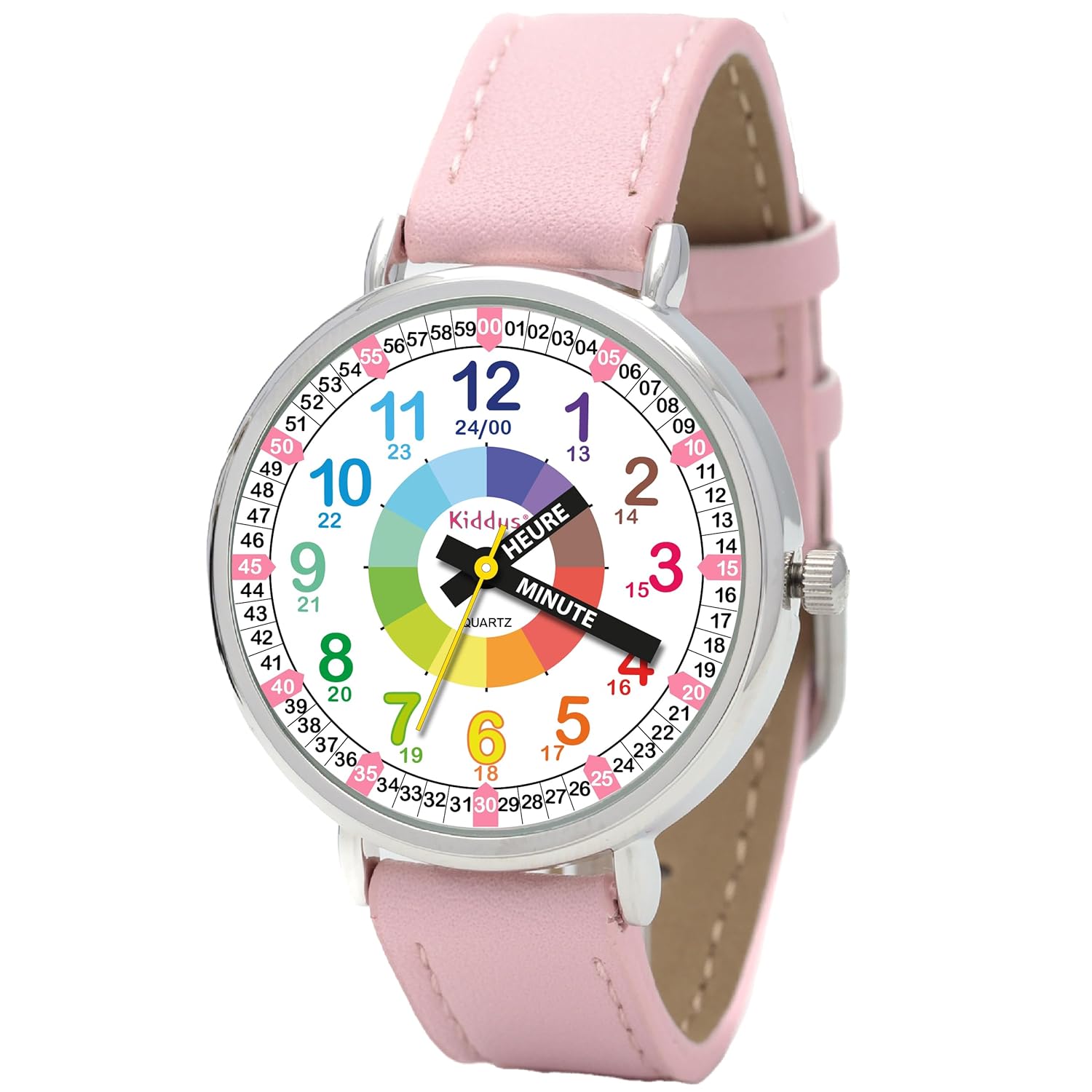 Montre éducative analogique pour enfant dès 5 ans, mouvement japonais - vue 2