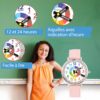 Montre éducative analogique pour enfant dès 5 ans, mouvement japonais - vue 6