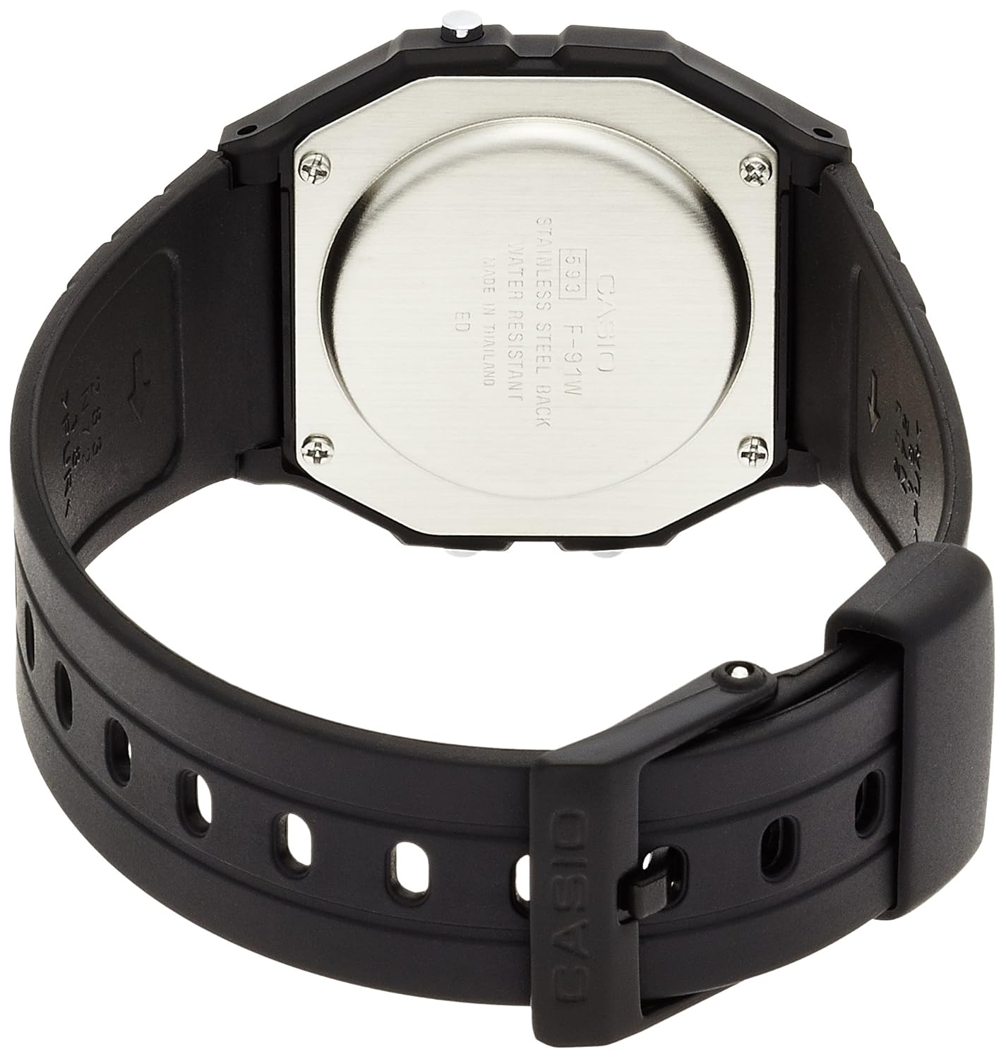 Montre numérique F-91W-1JF avec lumière LED - vue 3