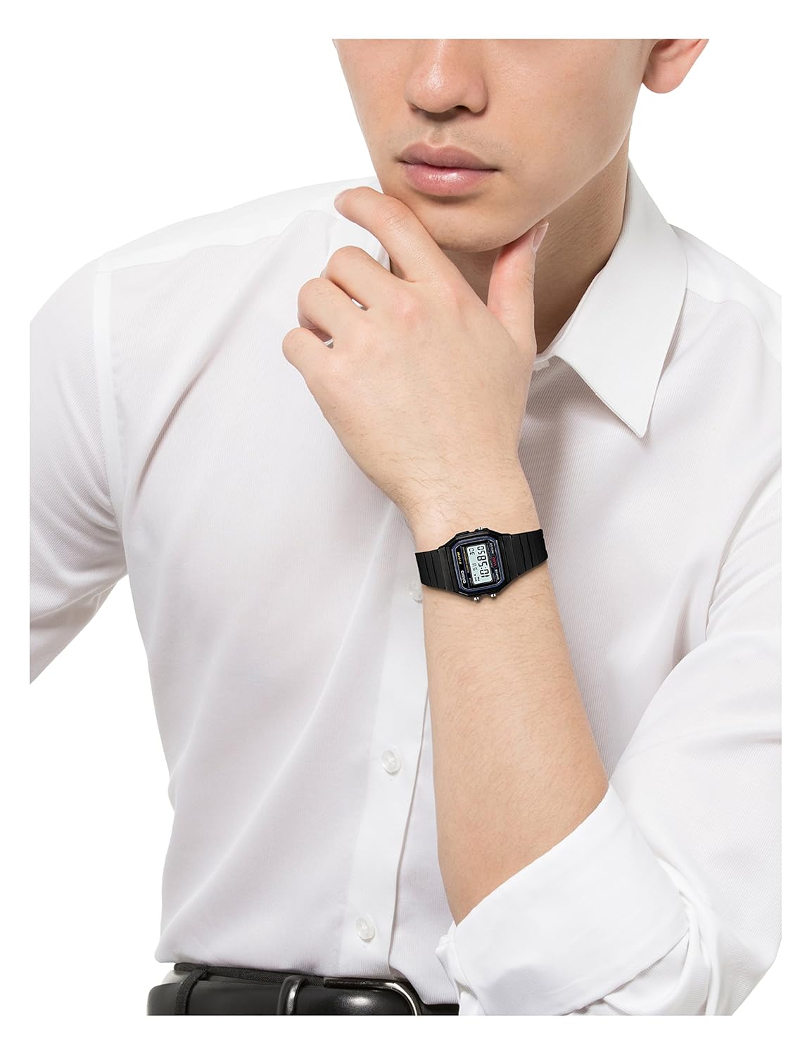 Montre numérique F-91W-1JF avec lumière LED - vue 5
