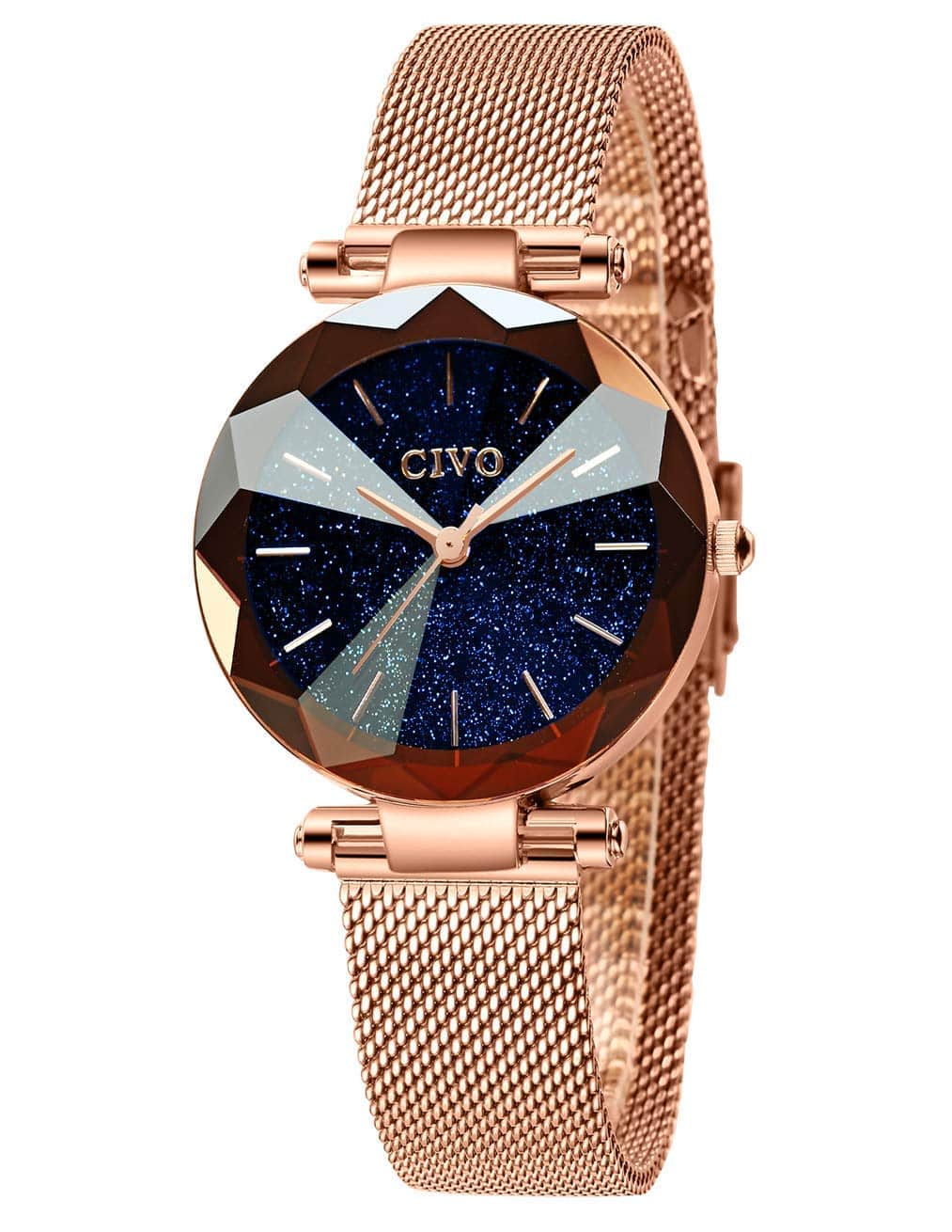 Montre femme bracelet acier inoxydable quartz pour travail - vue 2