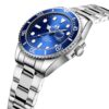 Montre homme acier inoxydable quartz analogique étanche avec lumières - vue 3