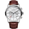 Montre homme chronographe vintage cuir avec date et étanche 3 ATM