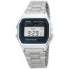 Montre bracelet en acier inoxydable argenté