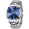 Montre homme quartz acier inoxydable étanche 3ATM avec calendrier - vue 2