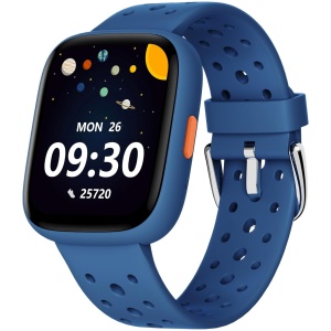 BIGGERFIVE Montre Enfant 1,8" Non Connectée ou Connectée, IP68 Étanche Bleu