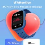 BIGGERFIVE Montre Enfant 1,8" Non Connectée ou Connectée, IP68 Étanche Bleu - vue 5