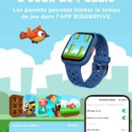 BIGGERFIVE Montre Enfant 1,8" Non Connectée ou Connectée, IP68 Étanche Bleu - vue 6