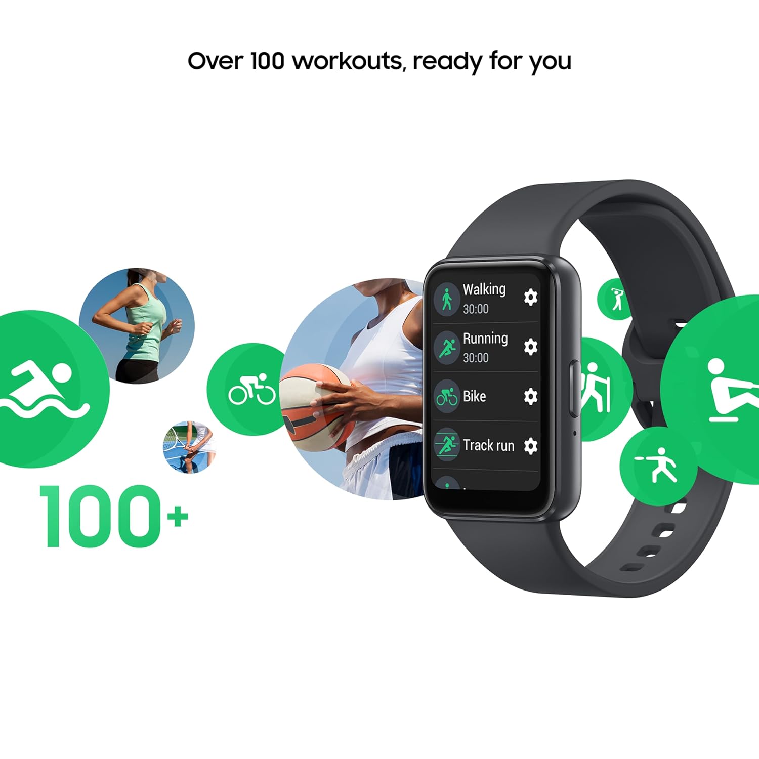Samsung Galaxy Fit3 montre connectée AMOLED 40 mm gris - vue 4