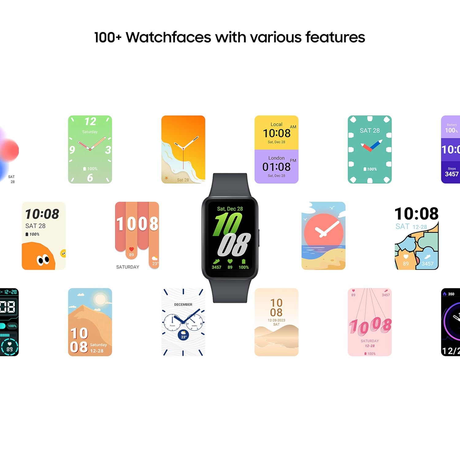 Samsung Galaxy Fit3 montre connectée AMOLED 40 mm gris - vue 5
