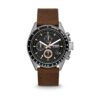 Montre homme Decker chronographe quartz acier 44 mm bracelet silicone - vue 2