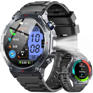 Montre connectée homme GPS 1.43" AMOLED avec appel Bluetooth étanche 5ATM