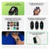 Xiaomi Smart Band 9 Active, bracelet connecté sport, écran 37mm, 60 Hz, 18 jours d'autonomie, rose - vue 3