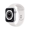 Apple Watch Series 6 GPS 44mm alu argent bracelet blanc reconditionné - vue 2