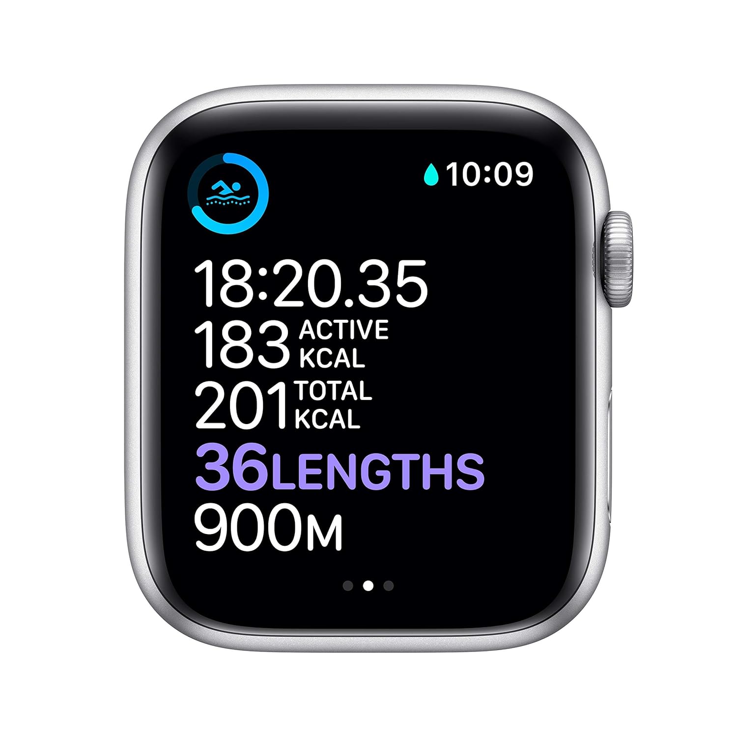 Apple Watch Series 6 GPS 44mm alu argent bracelet blanc reconditionné - vue 4