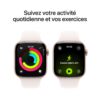 Apple Watch Series 11 GPS 42mm Or Rose avec Bracelet Sport Rose Tendre - vue 4