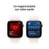 Apple Watch Series 11 GPS 42mm Or Rose avec Bracelet Sport Rose Tendre - vue 5