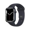 Apple Watch Series 7 GPS 45 mm boîtier minuit avec bracelet sport - vue 2