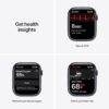 Apple Watch Series 7 GPS 45 mm boîtier minuit avec bracelet sport - vue 4