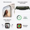 Apple Watch Series 7 GPS 45 mm boîtier minuit avec bracelet sport - vue 5